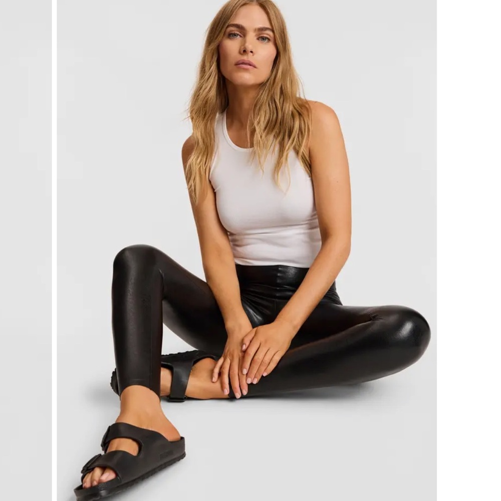 Commando Control Top Black High-Waisted Faux Leat… - image 5